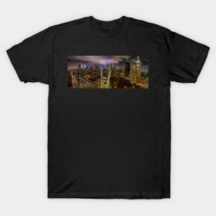 Manhattan Skyline at Night T-Shirt